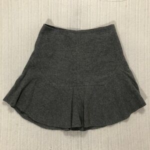 Madewell Grey Wool Blend Flared Skirt Women Size 6